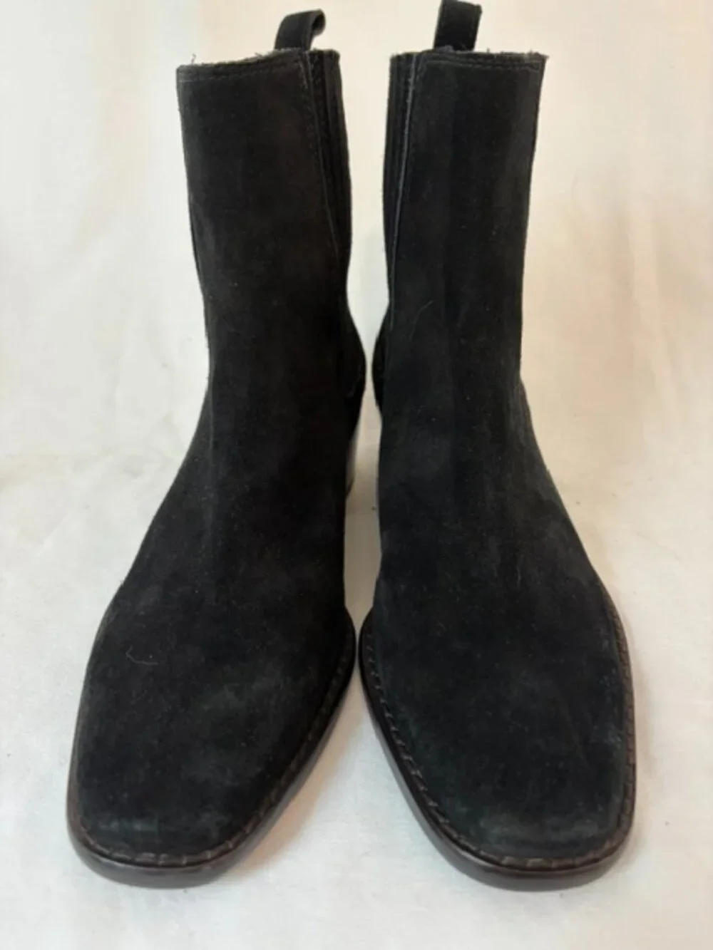 Sam Edelman Women's Bronson Black Suede Chelsea Bootie Size 6M